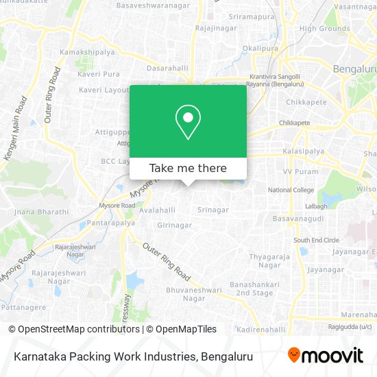 Karnataka Packing Work Industries map