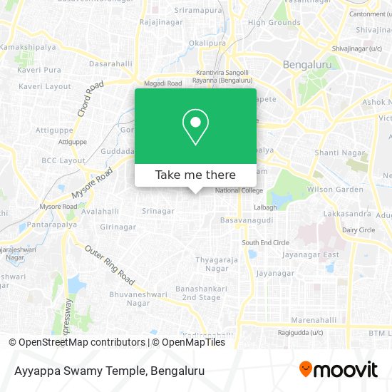 Ayyappa Swamy Temple map