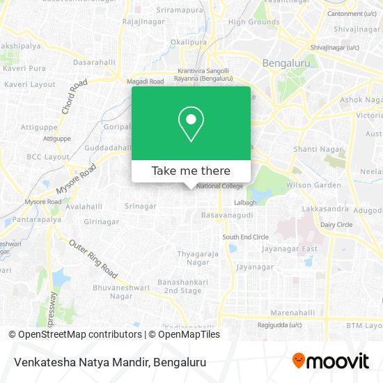 Venkatesha Natya Mandir map