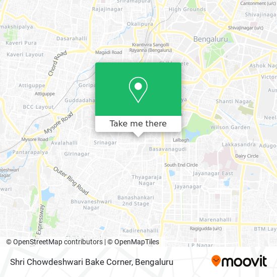 Shri Chowdeshwari Bake Corner map