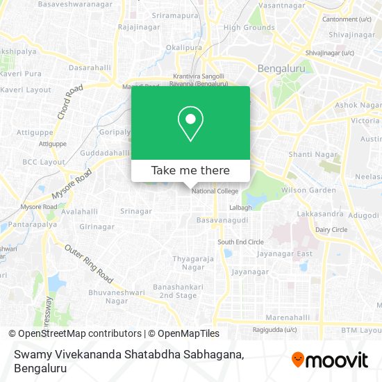 Swamy Vivekananda Shatabdha Sabhagana map
