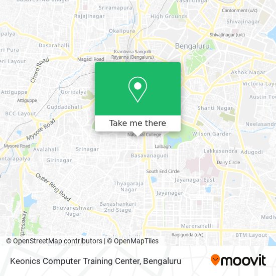 Keonics Computer Training Center map