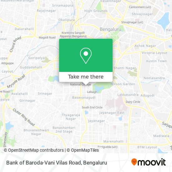 Bank of Baroda-Vani Vilas Road map