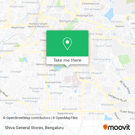 Shiva General Stores map