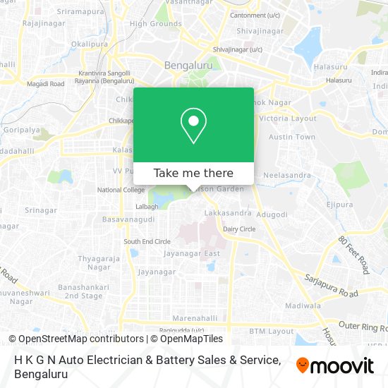 H K G N Auto Electrician & Battery Sales & Service map