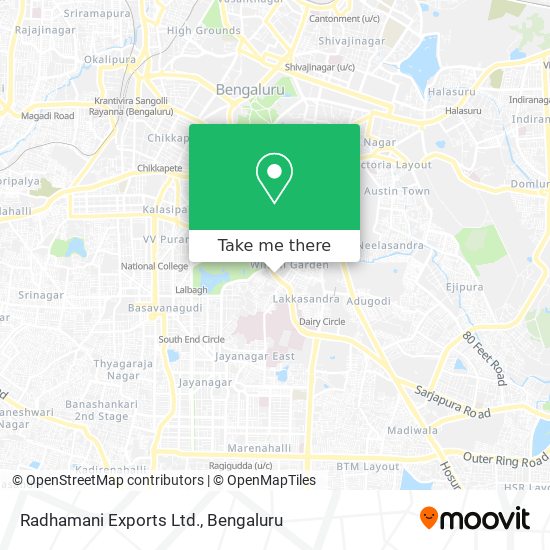 Radhamani Exports Ltd. map