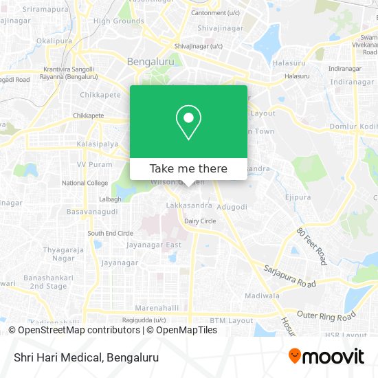 Shri Hari Medical map