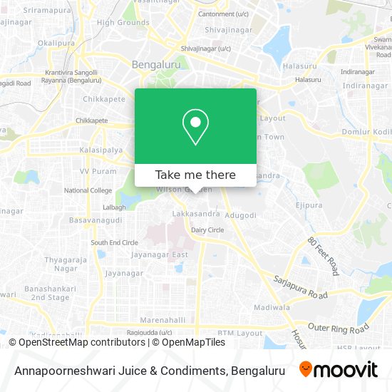 Annapoorneshwari Juice & Condiments map