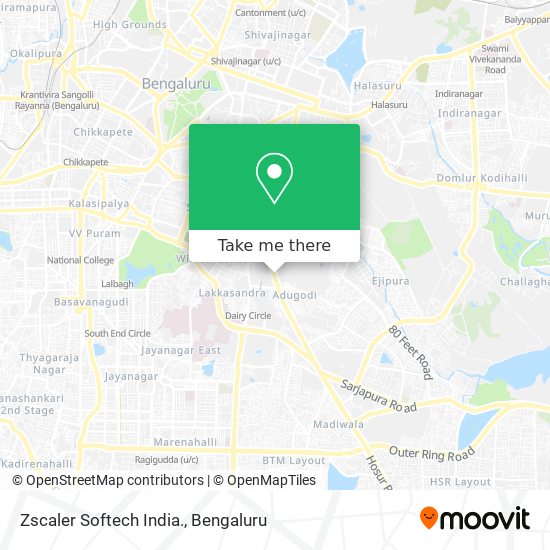 Zscaler Softech India. map