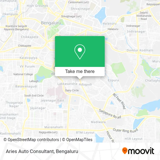 Aries Auto Consultant map