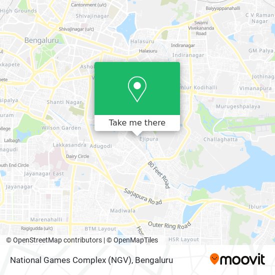 National Games Complex (NGV) map