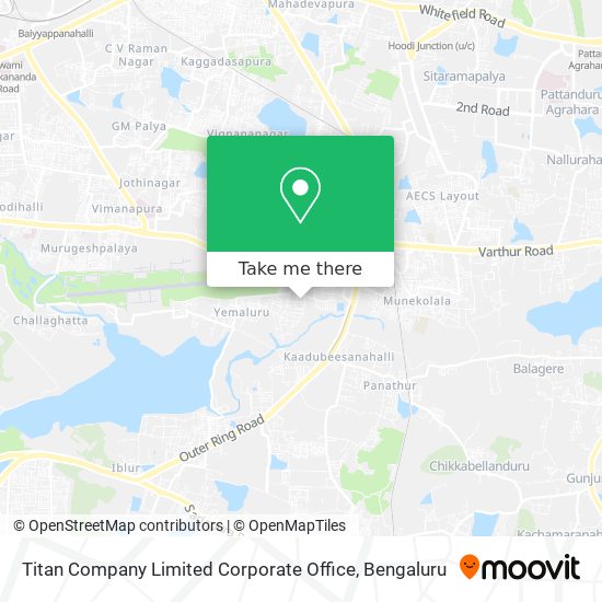 Titan Company Limited Corporate Office map