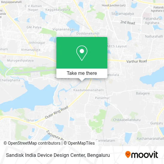 Sandisk India Device Design Center map
