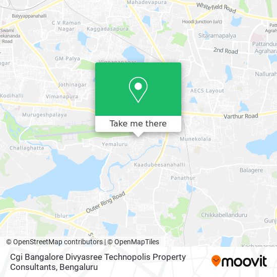 Cgi Bangalore Divyasree Technopolis Property Consultants map