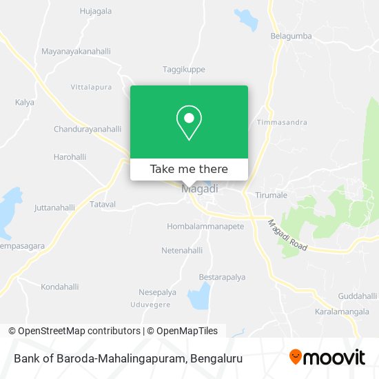 Bank of Baroda-Mahalingapuram map