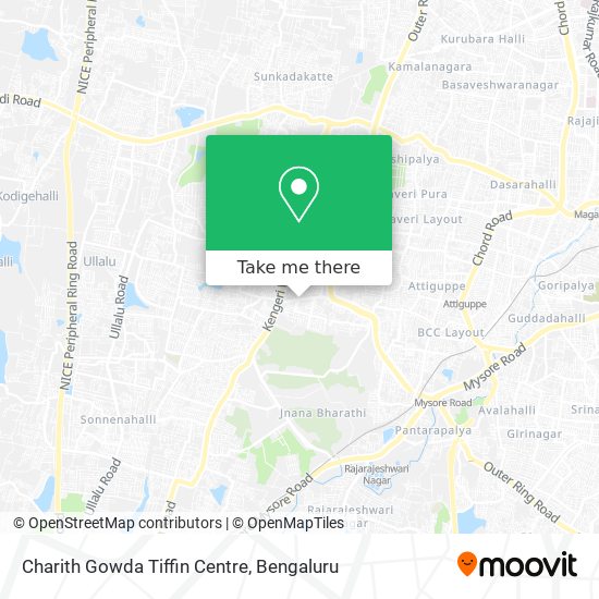 Charith Gowda Tiffin Centre map