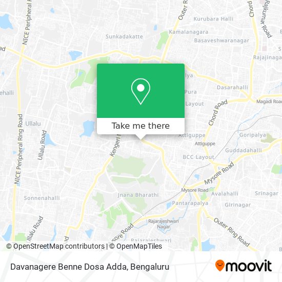 Davanagere Benne Dosa Adda map