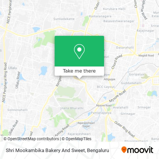 Shri Mookambika Bakery And Sweet map