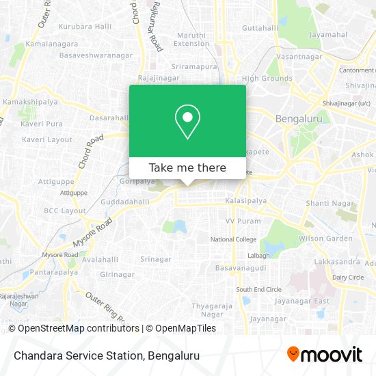 Chandara Service Station map