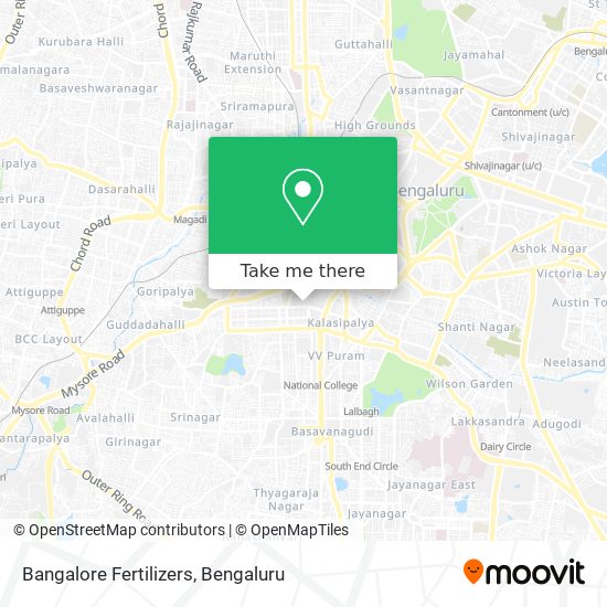 Bangalore Fertilizers map