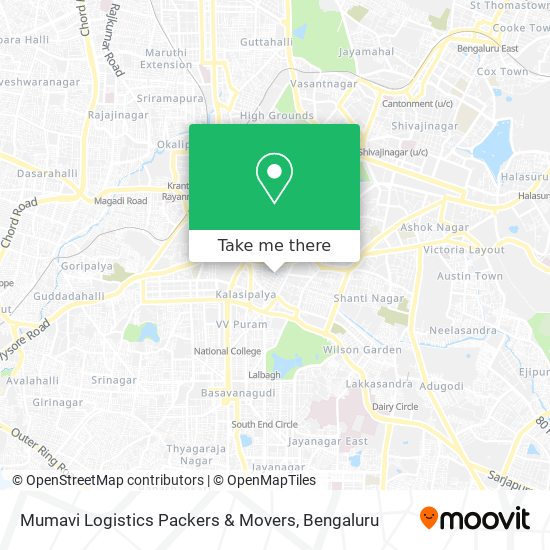 Mumavi Logistics Packers & Movers map