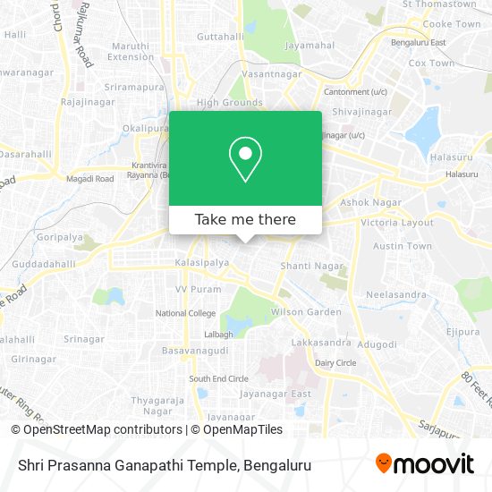 Shri Prasanna Ganapathi Temple map