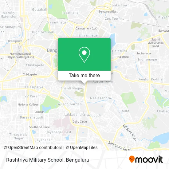 Rashtriya Military School map