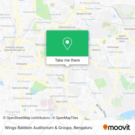 Wings Baldwin Auditorium & Groups map