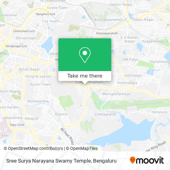 Sree Surya Narayana Swamy Temple map