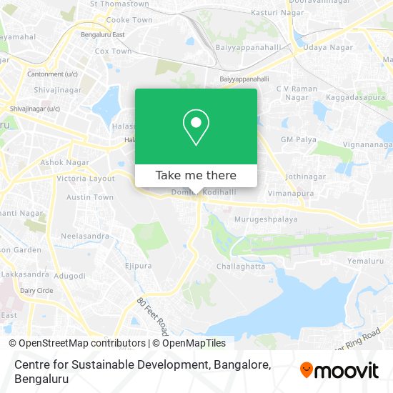 Centre for Sustainable Development, Bangalore map