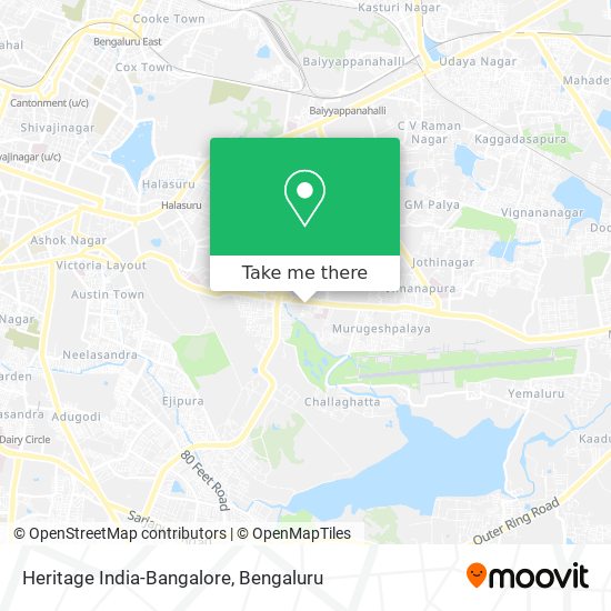 Heritage India-Bangalore map
