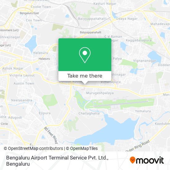 Bengaluru Airport Terminal Service Pvt. Ltd. map