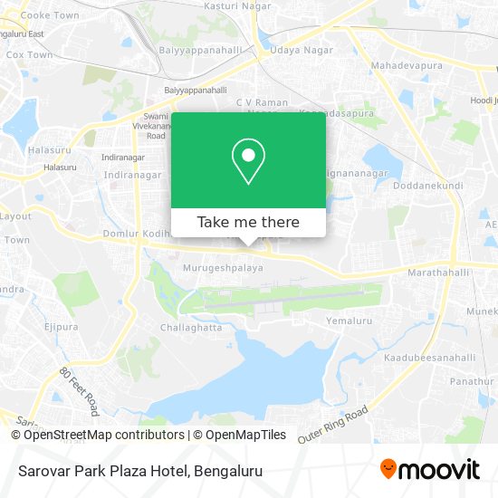 Sarovar Park Plaza Hotel map