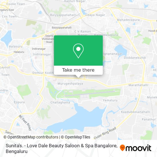 Sunita's. - Love Dale Beauty Saloon & Spa Bangalore map
