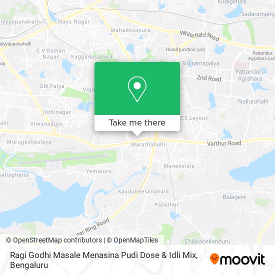 Ragi Godhi Masale Menasina Pudi Dose & Idli Mix map