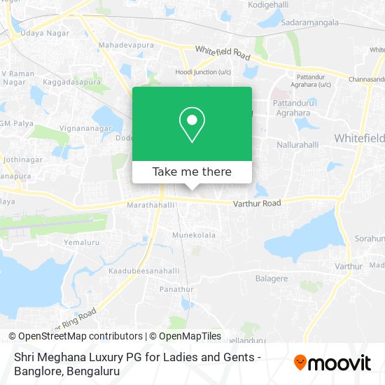 Shri Meghana Luxury PG for Ladies and Gents - Banglore map
