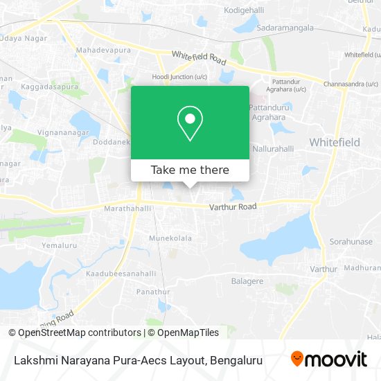 Lakshmi Narayana Pura-Aecs Layout map