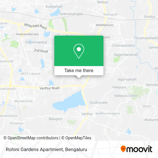 Rohini Gardens Apartment map