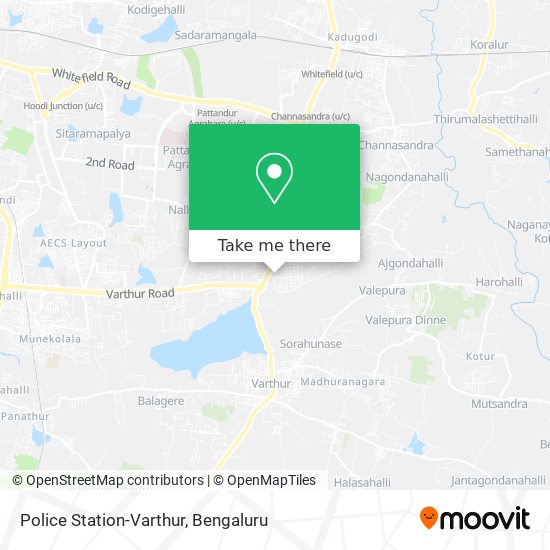 Police Station-Varthur map