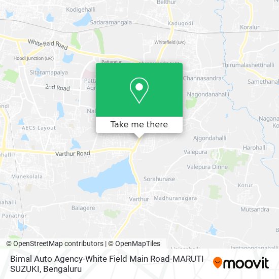 Bimal Auto Agency-White Field Main Road-MARUTI SUZUKI map