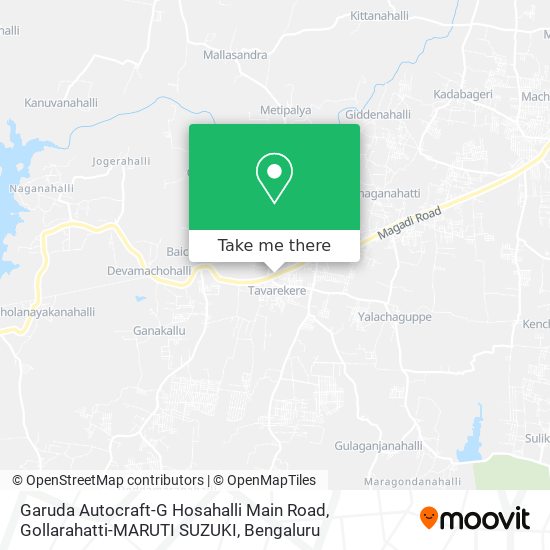 Garuda Autocraft-G Hosahalli Main Road, Gollarahatti-MARUTI SUZUKI map