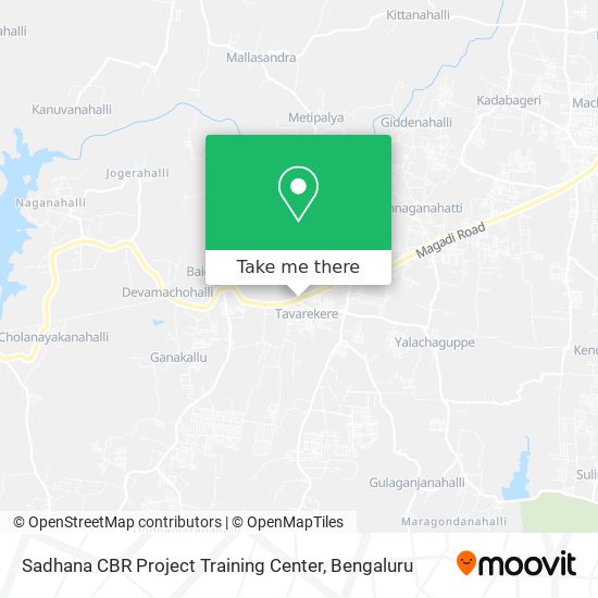 Sadhana CBR Project Training Center map