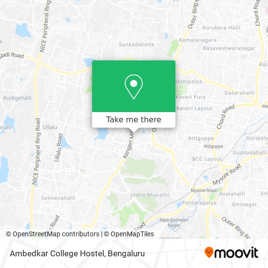 Ambedkar College Hostel map