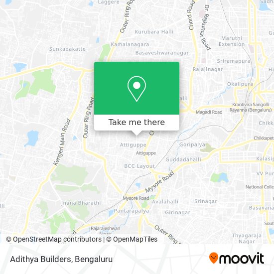 Adithya Builders map