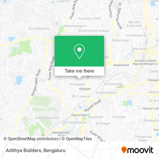 Adithya Builders map