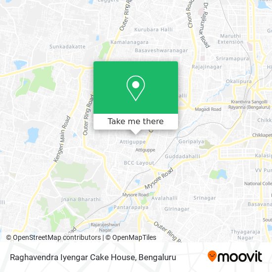 Raghavendra Iyengar Cake House map
