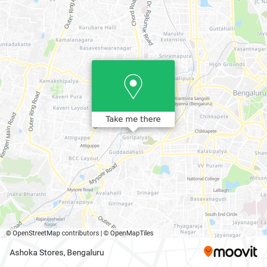 Ashoka Stores map