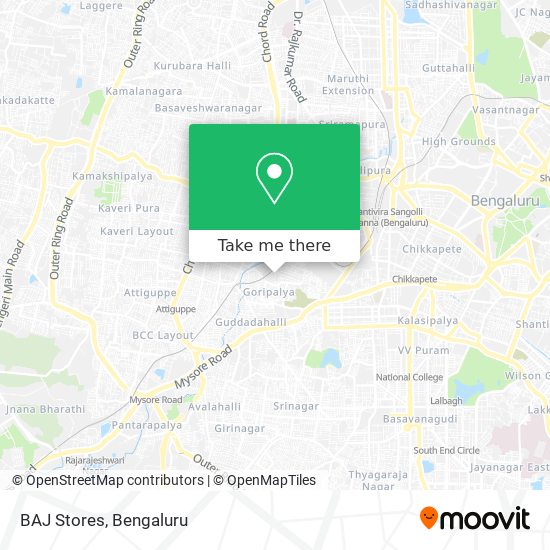 BAJ Stores map