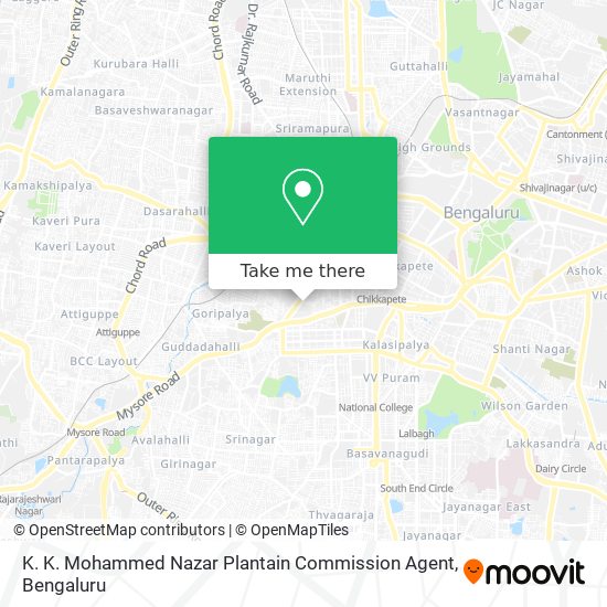 K. K. Mohammed Nazar Plantain Commission Agent map