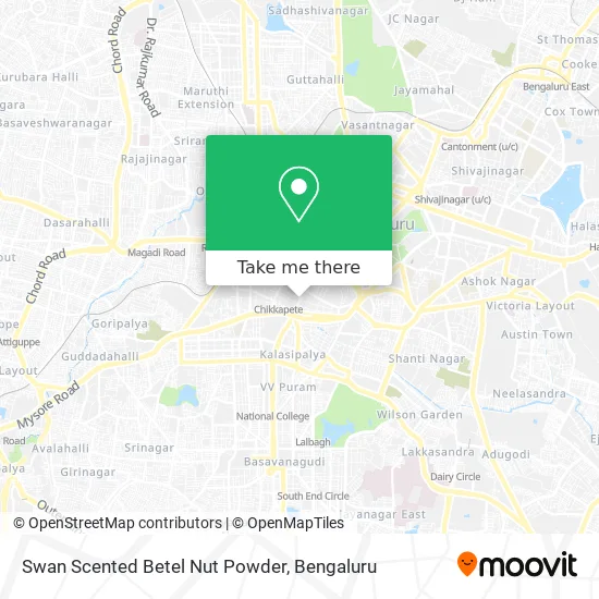 Swan Scented Betel Nut Powder map